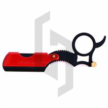 Red And Black Paper Coated Finger Razor