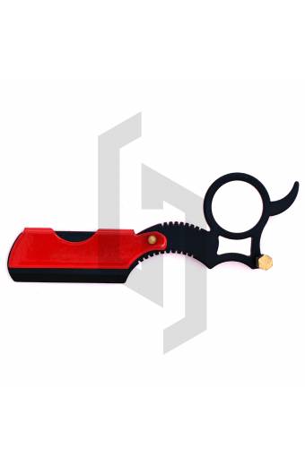 Red And Black Paper Coated Finger Razor