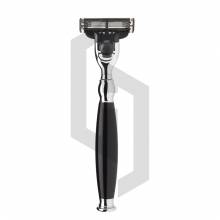 Black Mach 3 Shaving Razor Long Handle