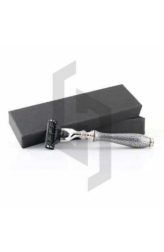 Gray Handle Cartridge Razor