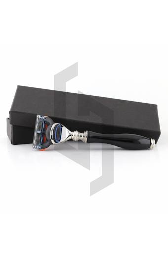 Plain Black Handle Cartridge Safety Razor