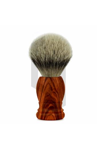 Aluminium Shaving Brush with Wooden Colors