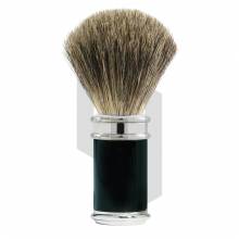 Black And Chrome Badger Shaving Brush