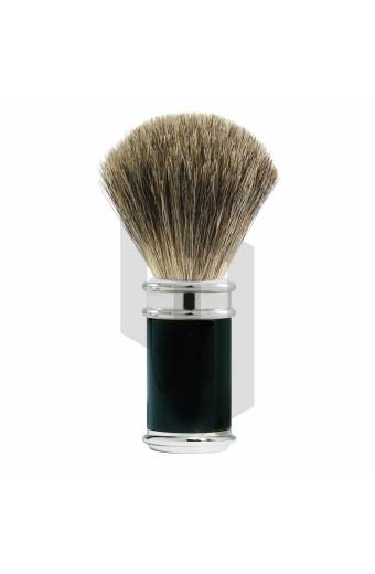 Black And Chrome Badger Shaving Brush