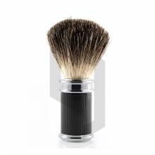 Black Shaving Brush Lined