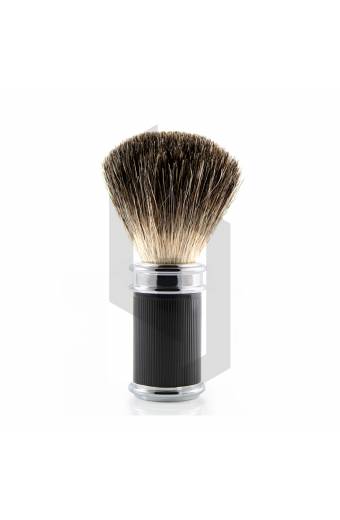 Black Shaving Brush Lined