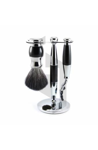 Mach 3 Chrome Plated with Colors Shaving Set