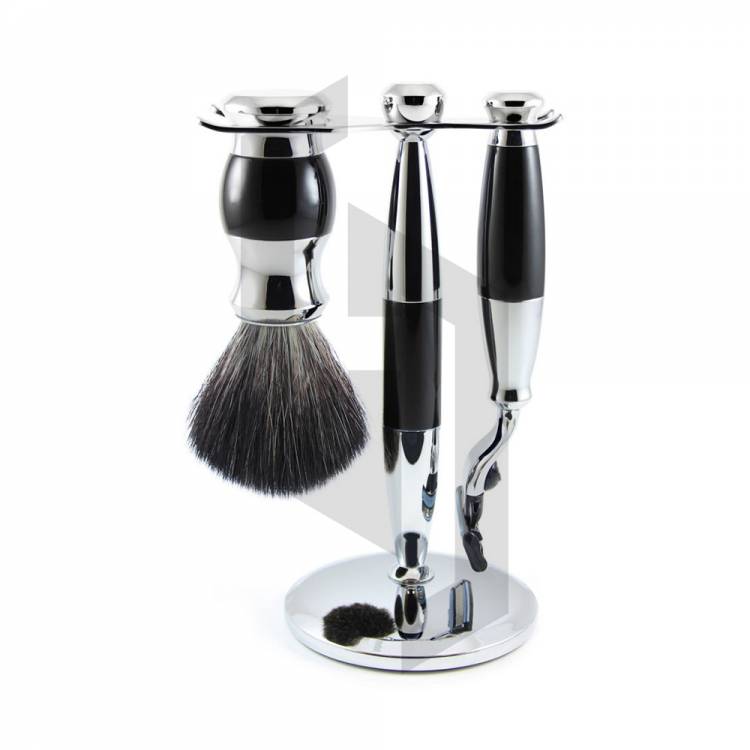 Mach 3 Chrome Plated with Colors Shaving Set