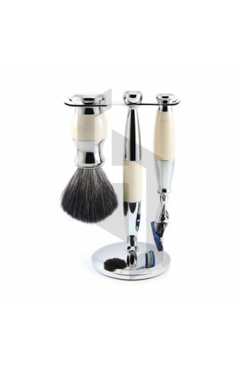 Fusion Chrome Plated with Colors Shaving Set