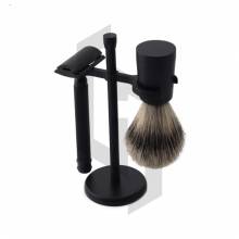 Black Coated Shaving Set