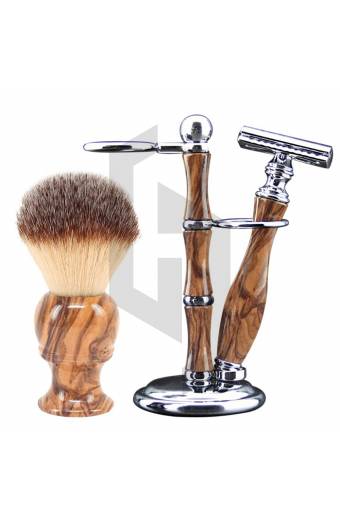 Wooden Design Shaving Sets