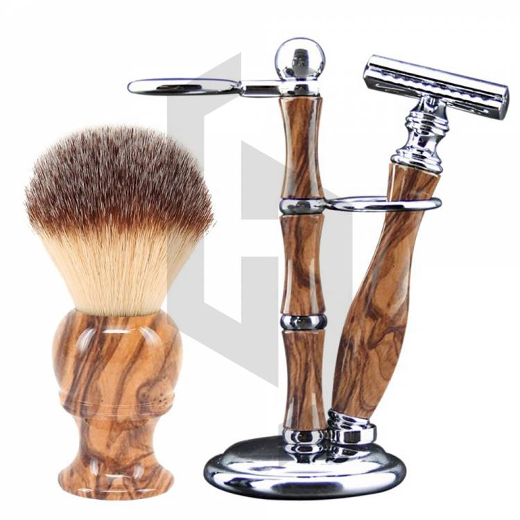 Wooden Design Shaving Sets