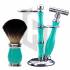 Professional Black And Wooden Coloring Shaving Set