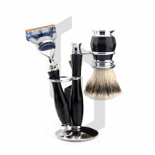 SHAVING KIT WITH LUXURY BLACK STAND-FUSHION