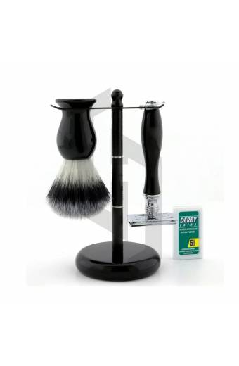 LUXURY BLACK SHAVING SET