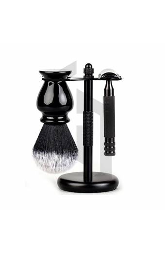 LUXURY MEN'S & WOMEN'S BLACK SHAVING SET