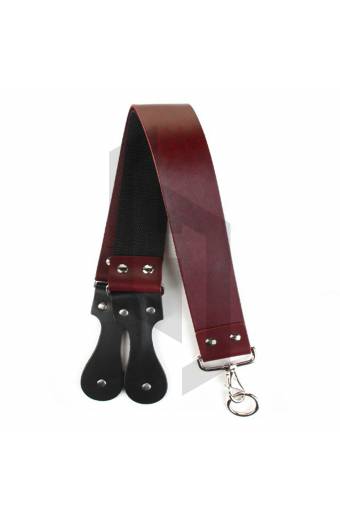 Shave Red Whip Leather Strop with Handle