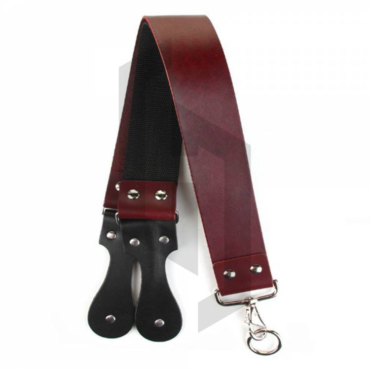 Shave Red Whip Leather Strop with Handle