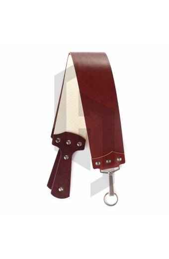 Bison Burgundy English Bridle Razor Strop