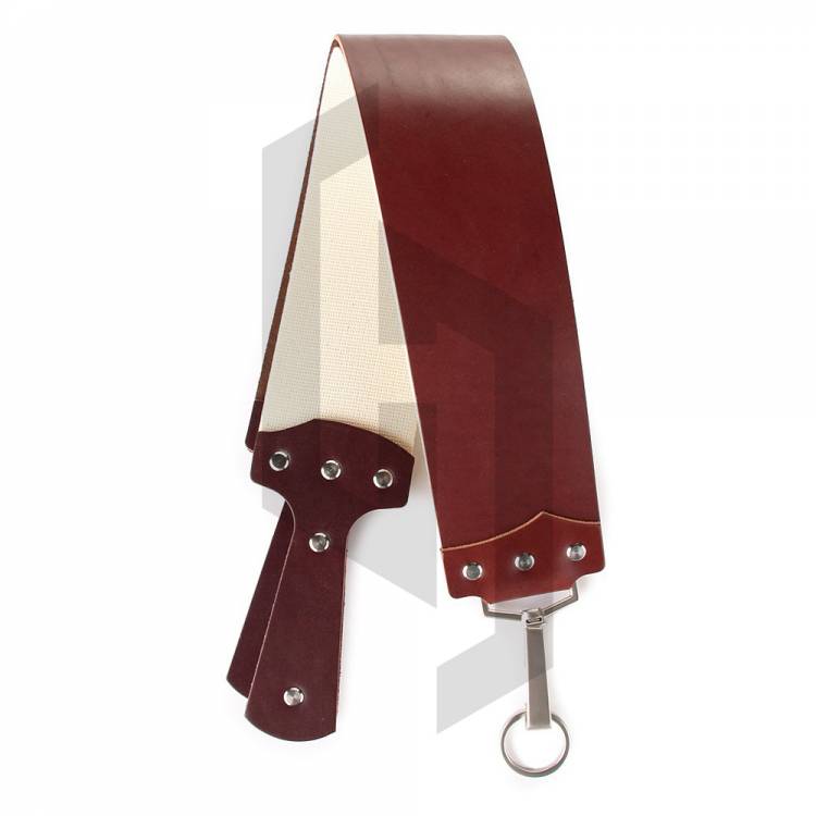 Bison Burgundy English Bridle Razor Strop