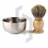 Durable Shave Soap Cup Shinning Stainless Steel Shaving Bowl