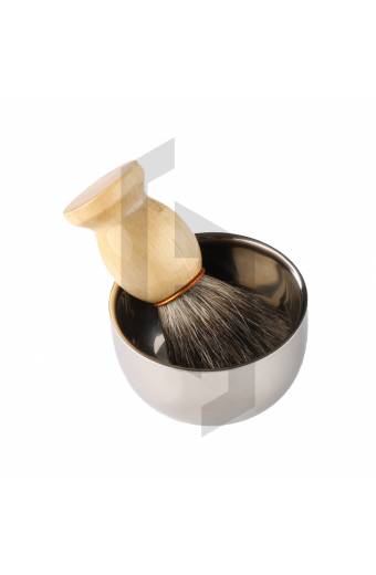 Durable Shave Soap Cup Shinning Stainless Steel Shaving Bowl