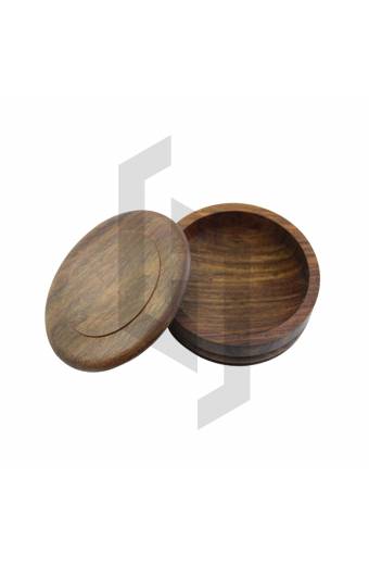 Handcrafted Wooden Shaving Bowl With Lid