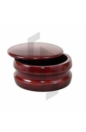 Stylo Red Wood Shaving Bowl with Lid