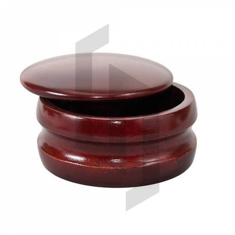 Stylo Red Wood Shaving Bowl with Lid