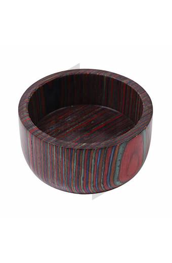 Handcrafted Multi Color Wood Wet Shaving Bowl