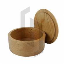 Handcrafted Wood Wet Shaving Soap Bowl with Lid