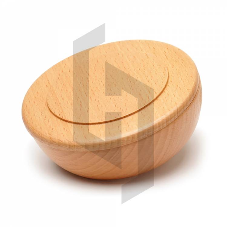 Ash Handcrafted Wood Soap Bowl