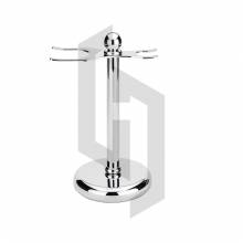 Stylo Chrome Safety Razor And Brush Stand