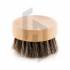 Wood Beard Brush for Men in Small and Round Bamboo Base