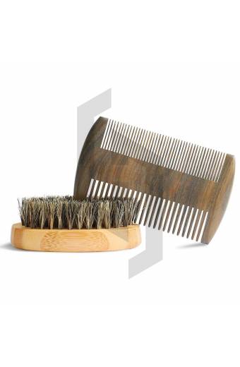 Beard Brush and Beard Comb kit for Men Grooming
