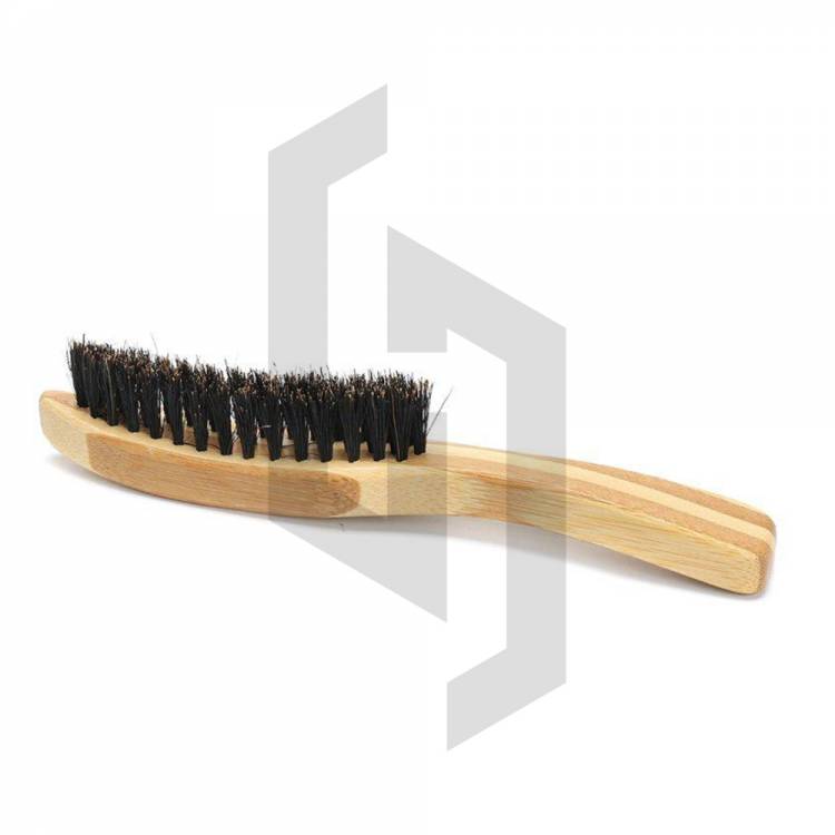 Natural Wooden Hair Brush For Men with Smooth Handle