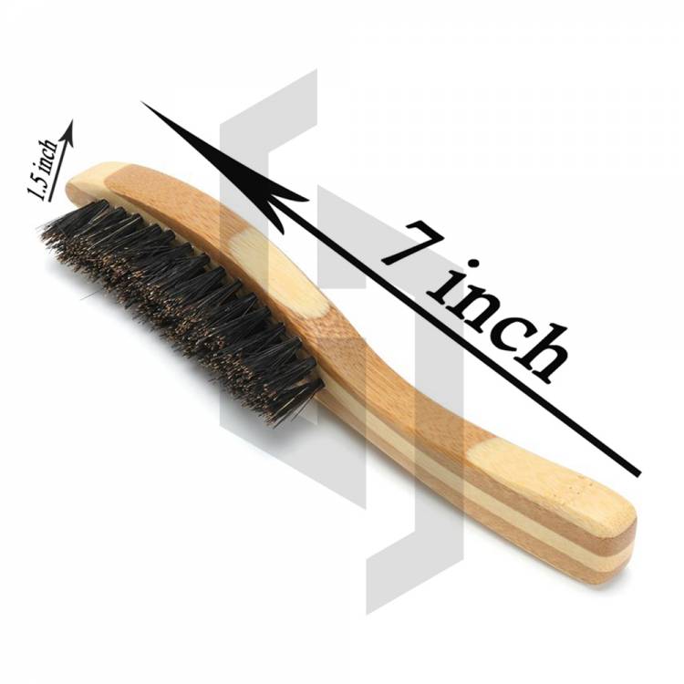 Natural Wooden Hair Brush For Men with Smooth Handle