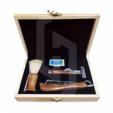 Shaving Set Wooden Gift Box for Men's