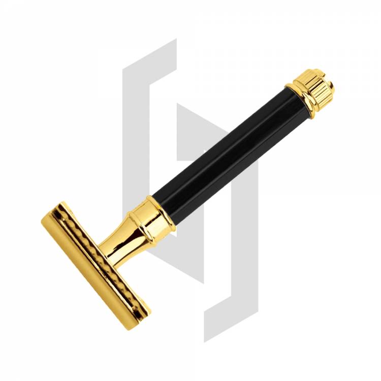 Gold And Black DE Safety Razor