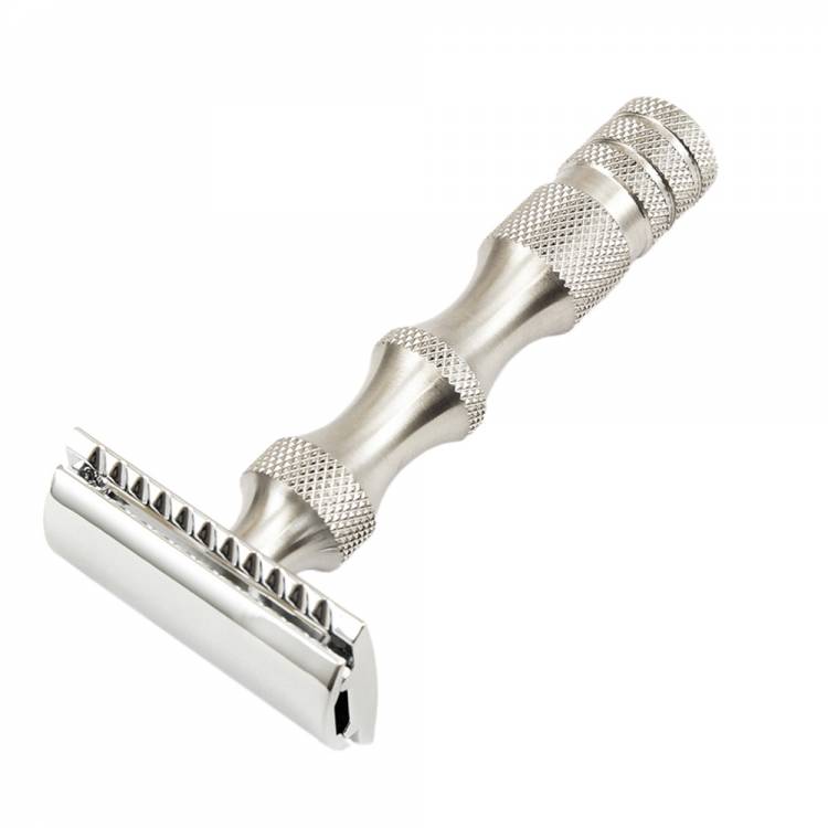 Classic Finger Step DE Razor Chrome And Satin Finish