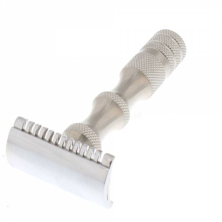 Classic Finger Step DE Razor Chrome And Satin Finish