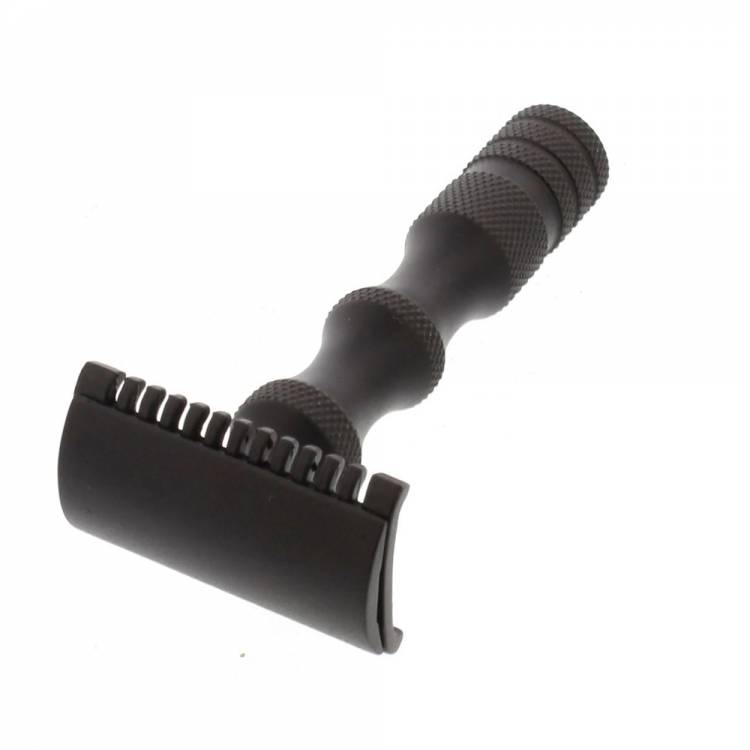 Classic Black Midnight Finger Step DE Razor