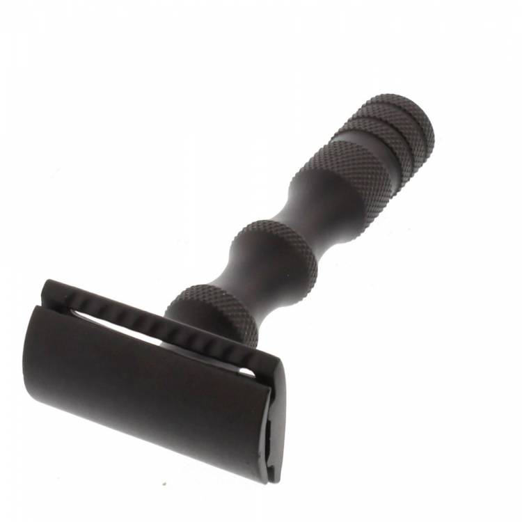 Classic Black Midnight Finger Step DE Razor