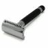 Stainless Steel Black Safety Razor Closed Comb
