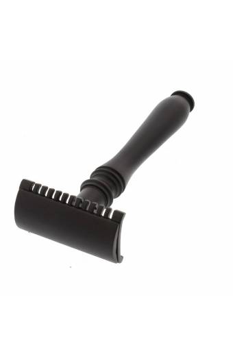 Black Oval Handle DE Safety Razor