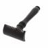 Black Oval Handle DE Safety Razor
