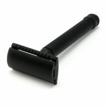 Black Coated Safety Razor Knurling Handle
