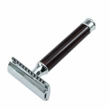 White Shiny Handle DE Safety Razor