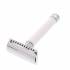 White Shiny Handle DE Safety Razor