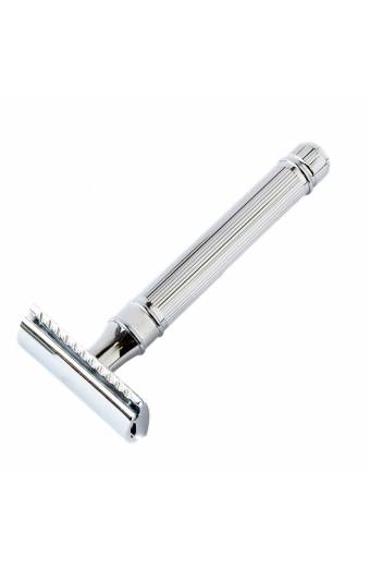Traditional Safety Razor Chrome Lined Form Closed Comb Razor 